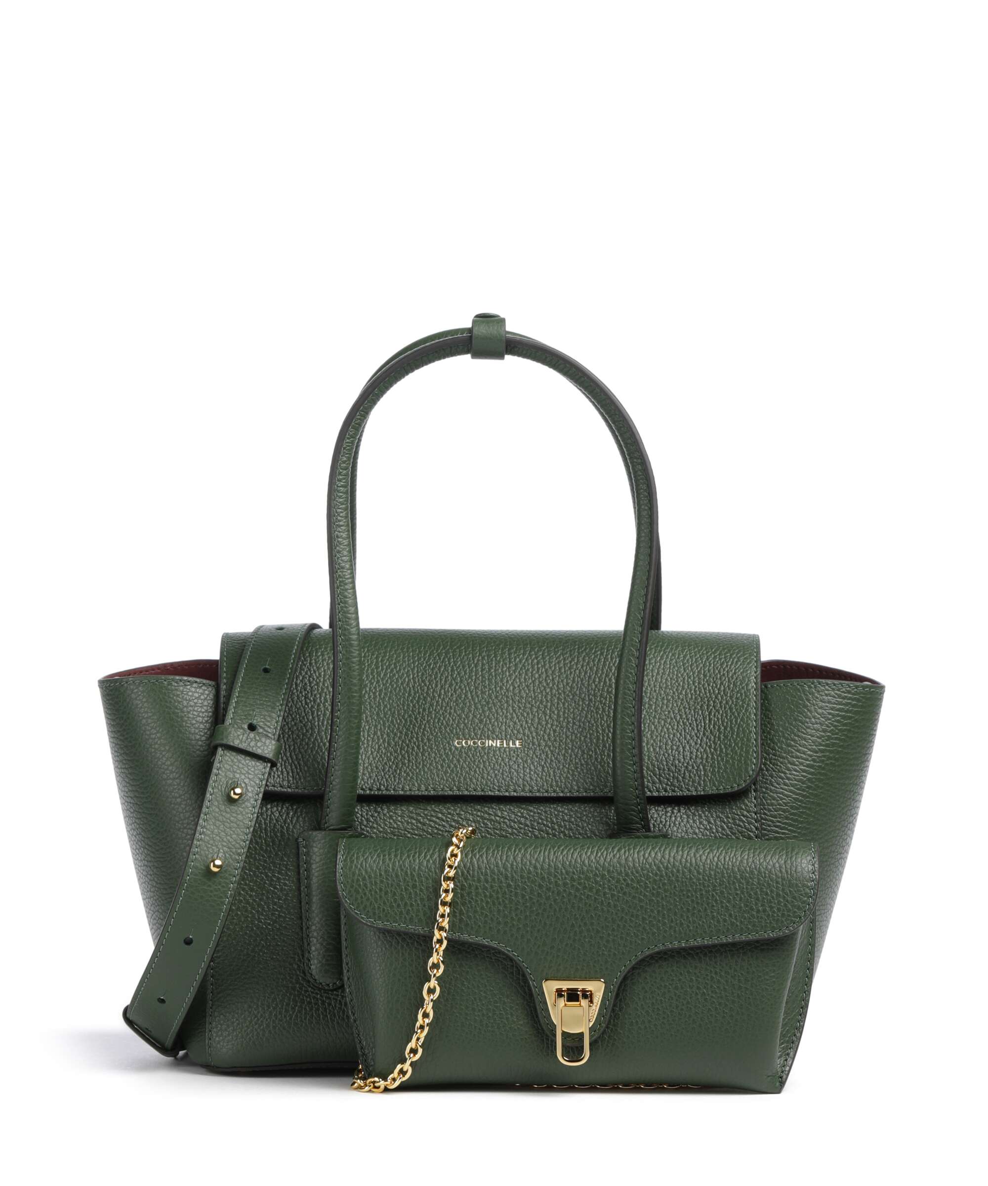 Coccinelle Beat Double Handbag garden green