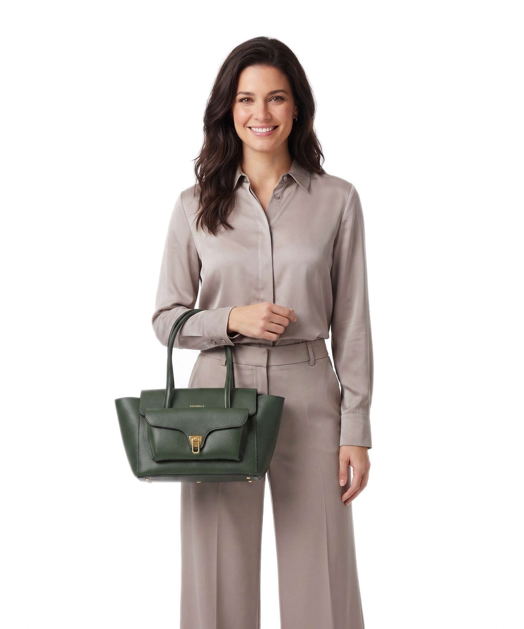 Coccinelle Beat Double Handbag garden green