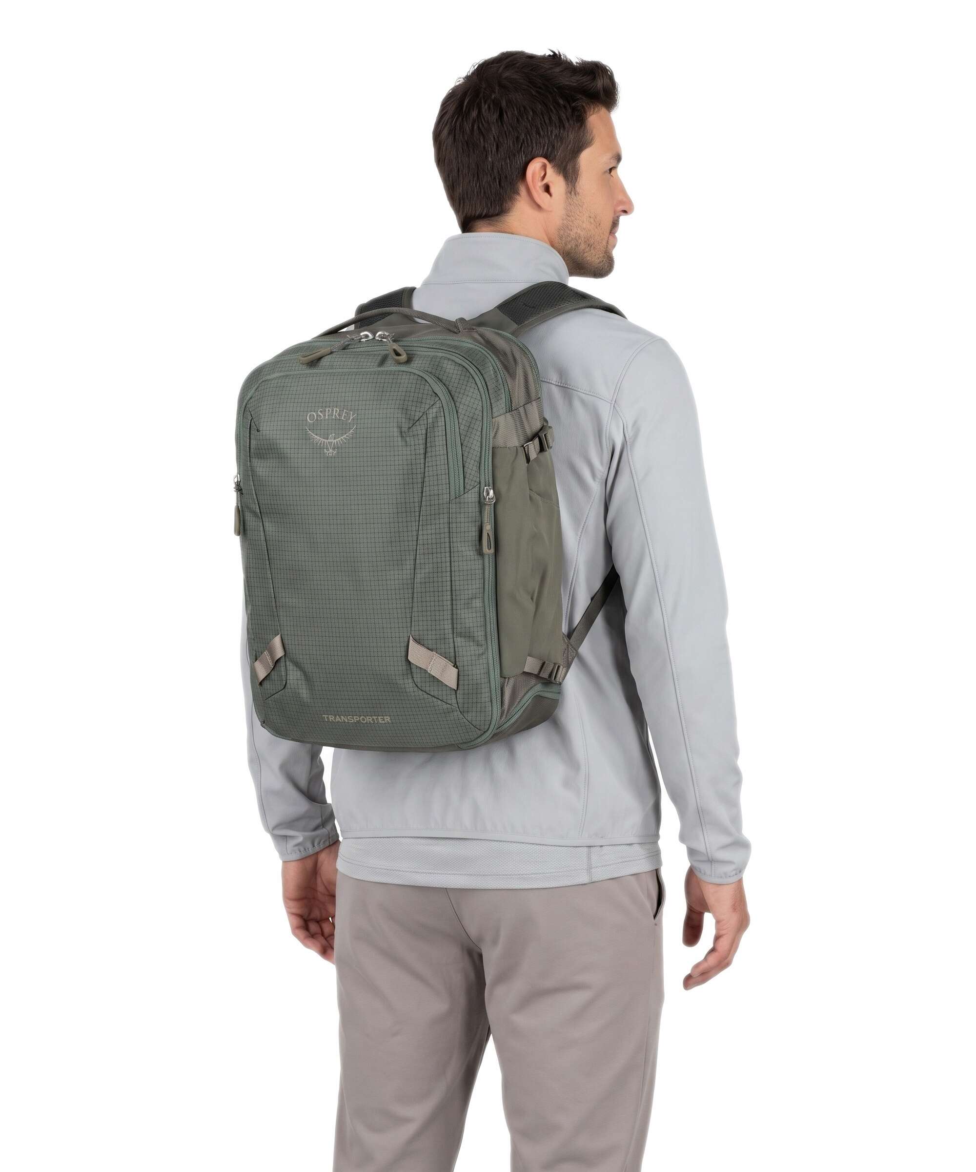 Osprey Transporter 26+6 Travel backpack pine leaf earl grey