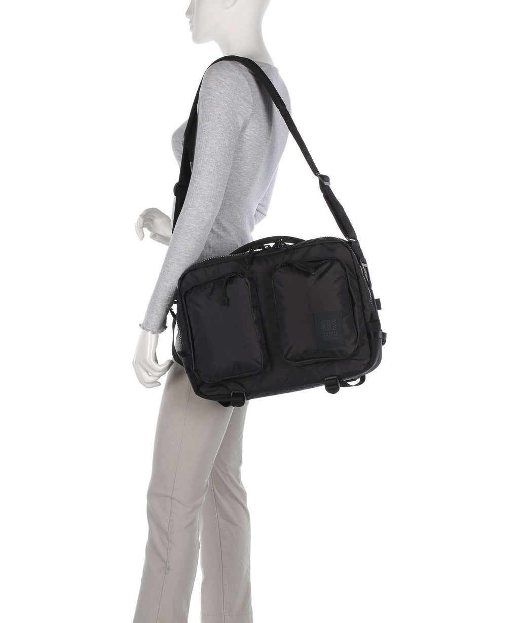 Topo Designs Global Briefcase pond blue/spice