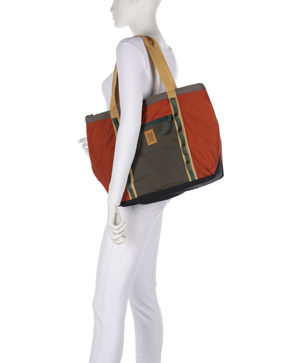 Topo Designs Mountain Utility Tote bag woodland/terracotta