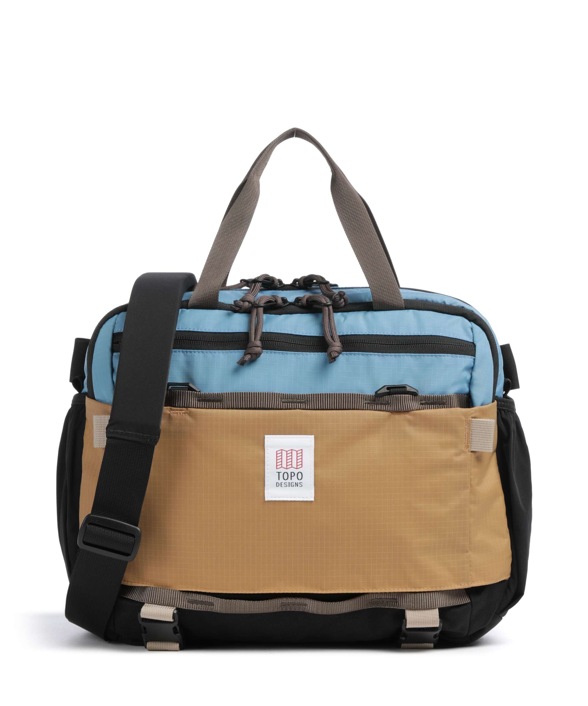 Topo Designs Mountain Crossbody bag river blue/brown oak
