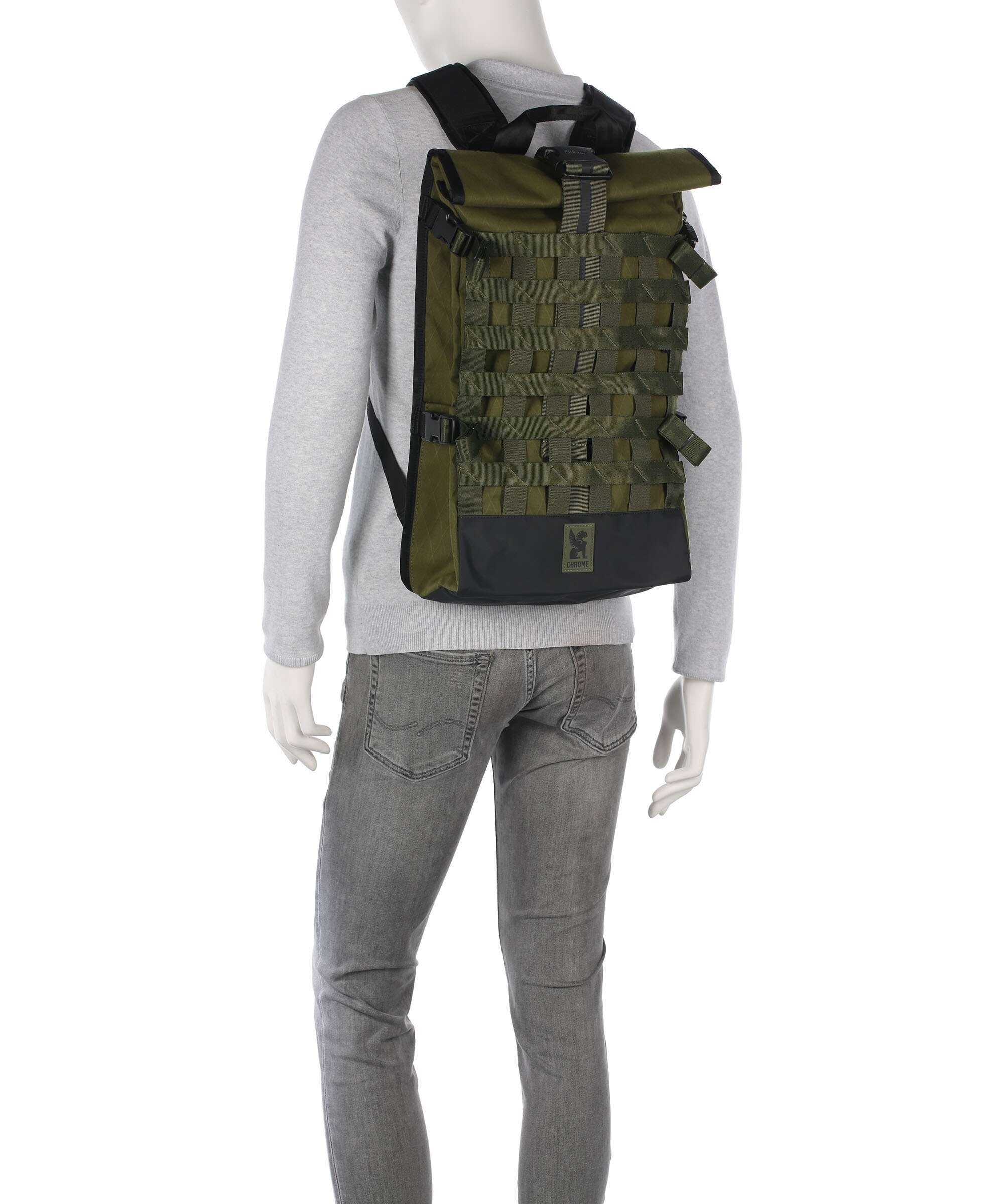 Chrome Barrage 22 Rolltop backpack moss