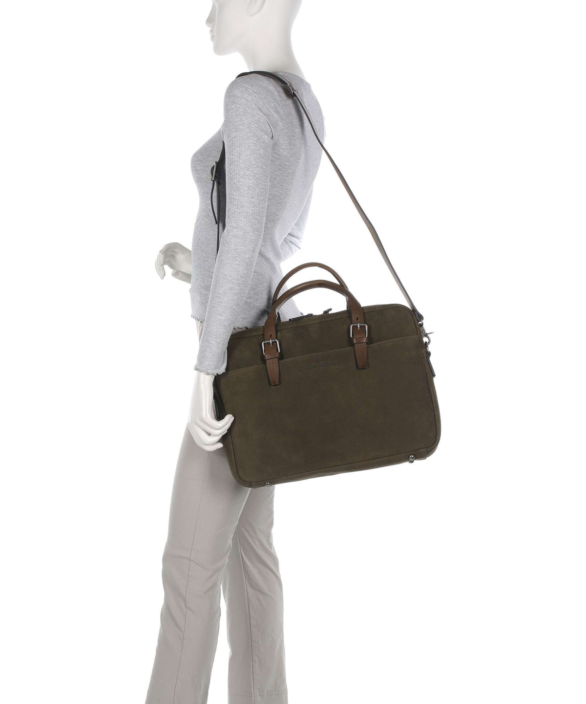Castelijn & Beerens Veneto Briefcase dark military