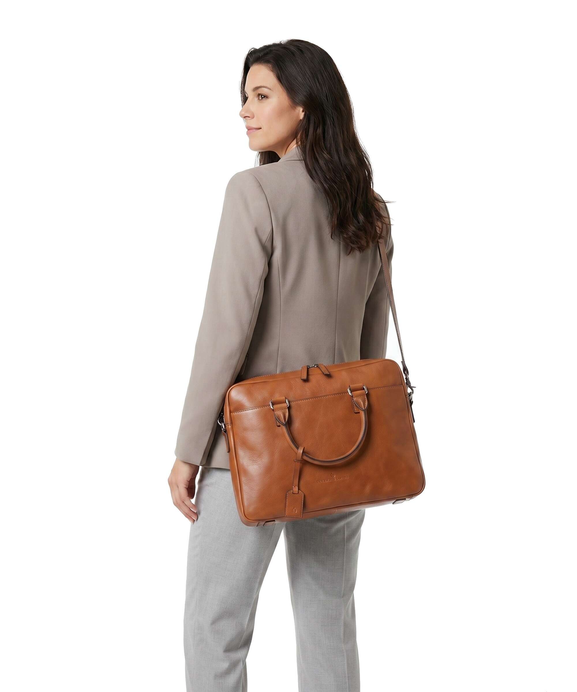 Castelijn & Beerens Heritage Briefcase light brown