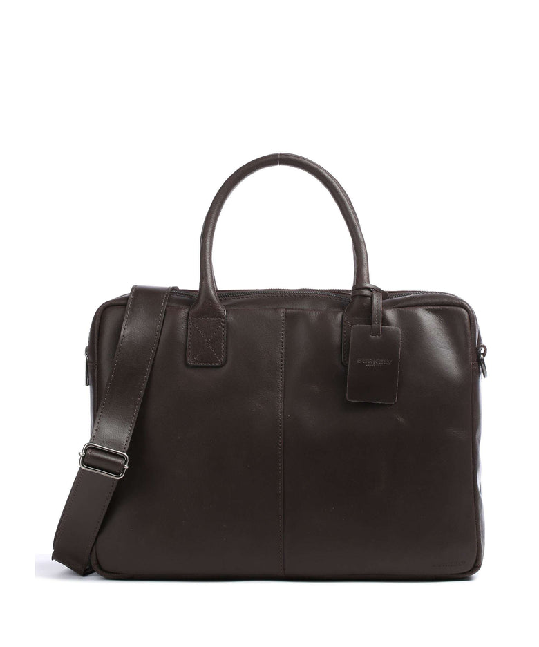 Burkely Vintage Taylor Worker Briefcase bruin