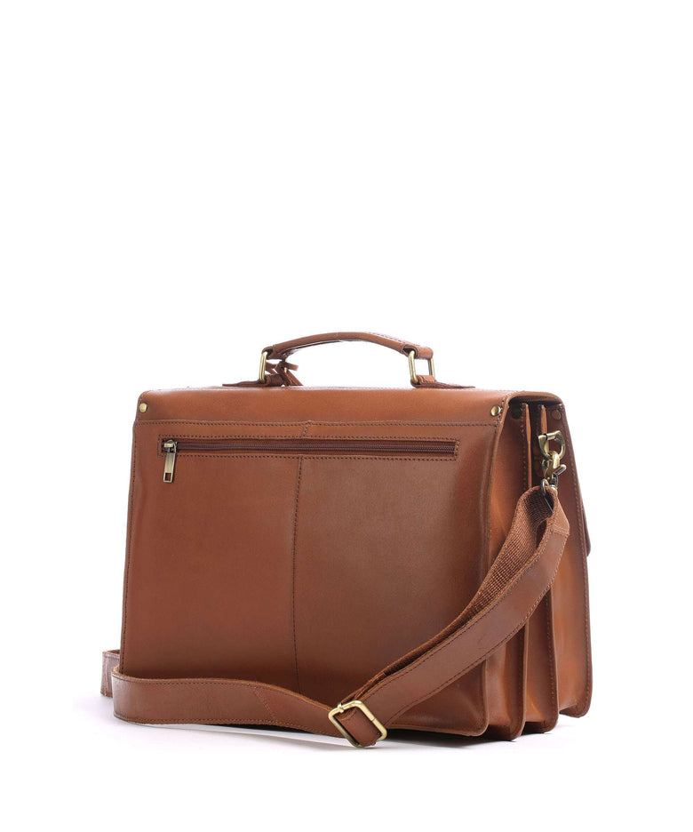 Burkely Vintage Dean Briefcase cognac