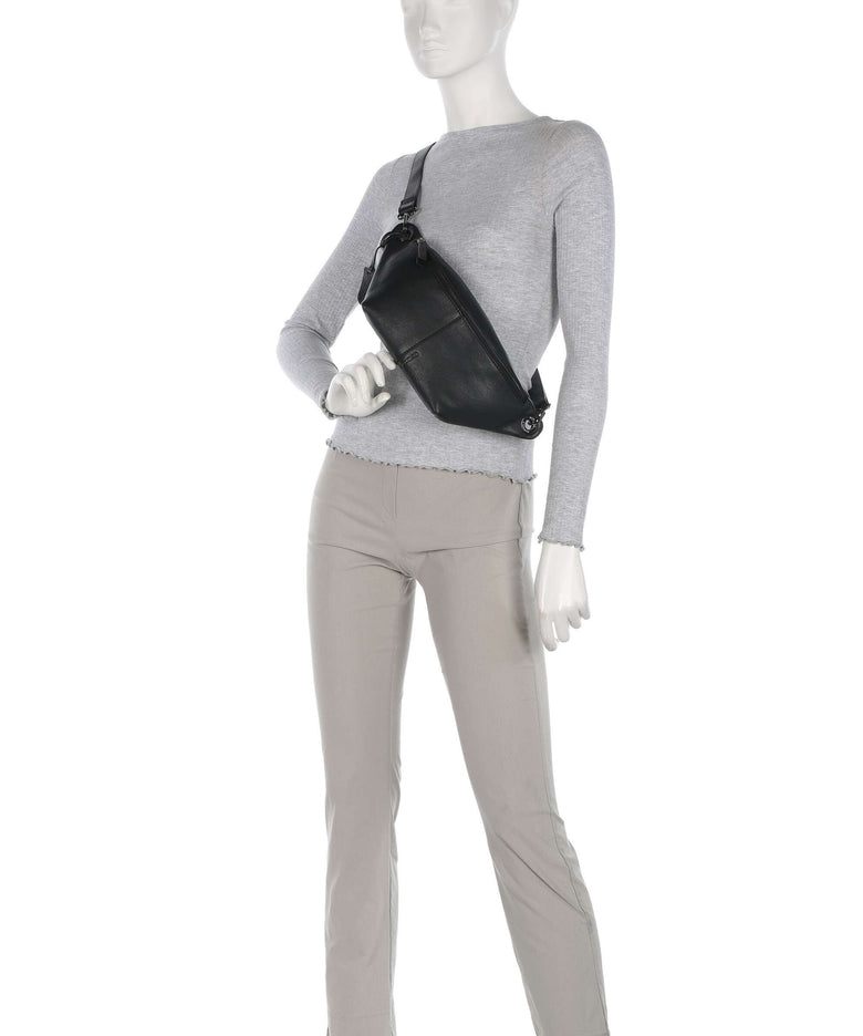 Burkely Radiant Raeven Belt bag bonfire black