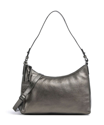 Burkely Creased Crystal Skuldertaske gunmetal