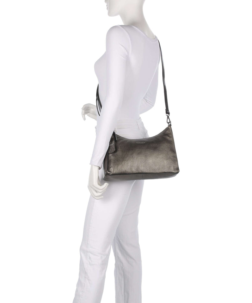 Burkely Creased Crystal Shoulder bag gunmetal