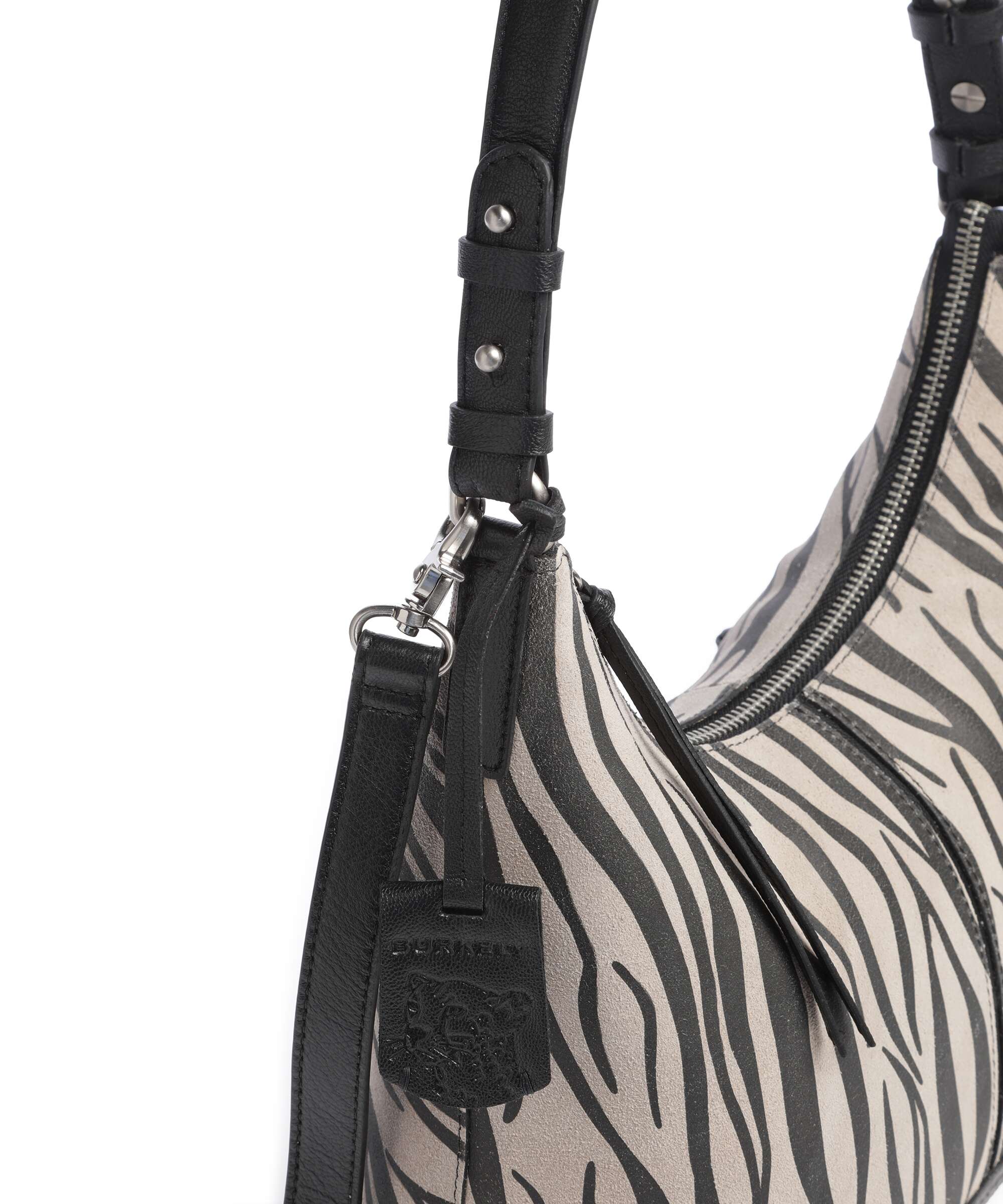 Burkely Animo Hobo bag zebra