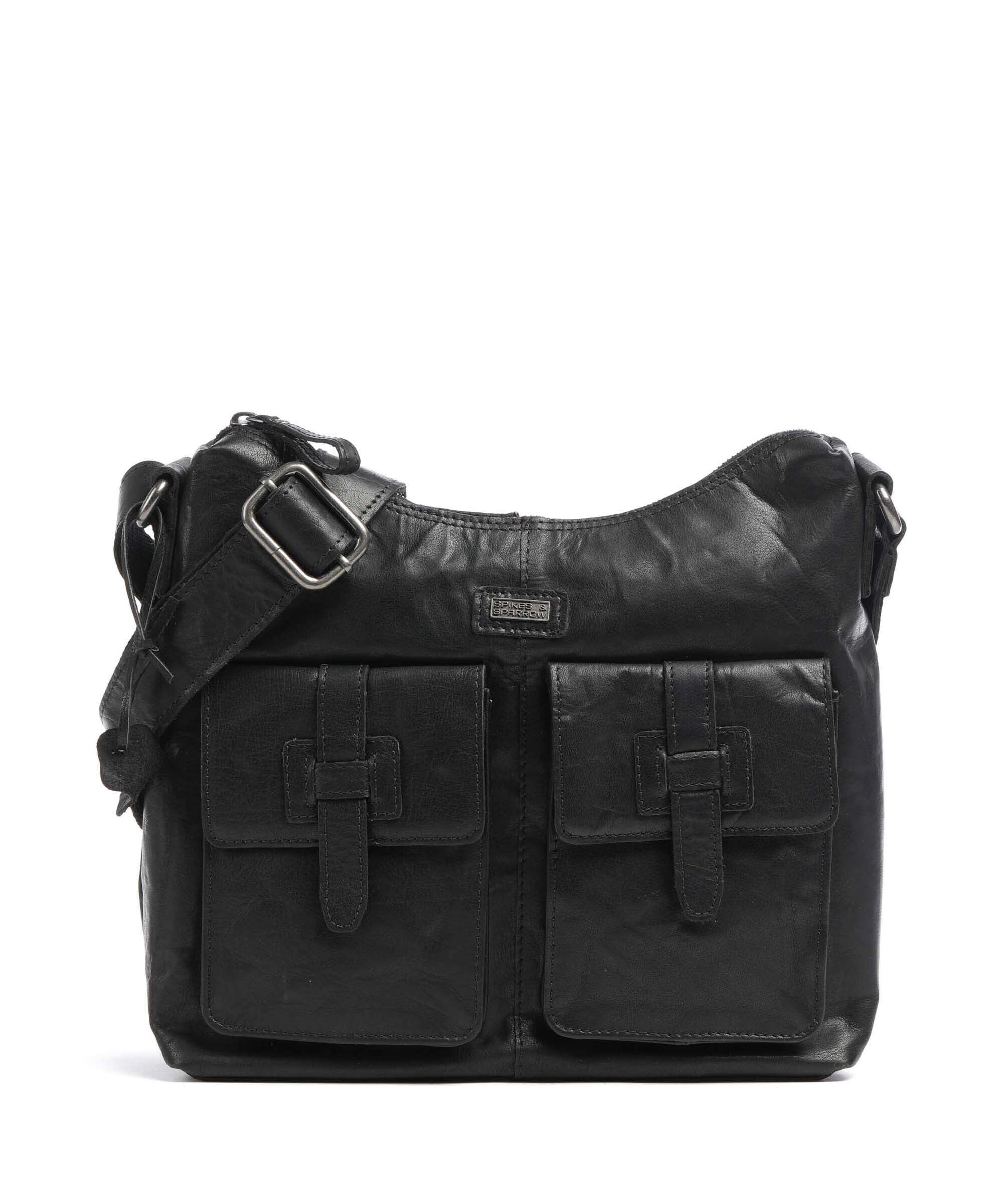 Spikes & Sparrow Bronco Hobo bag schwarz