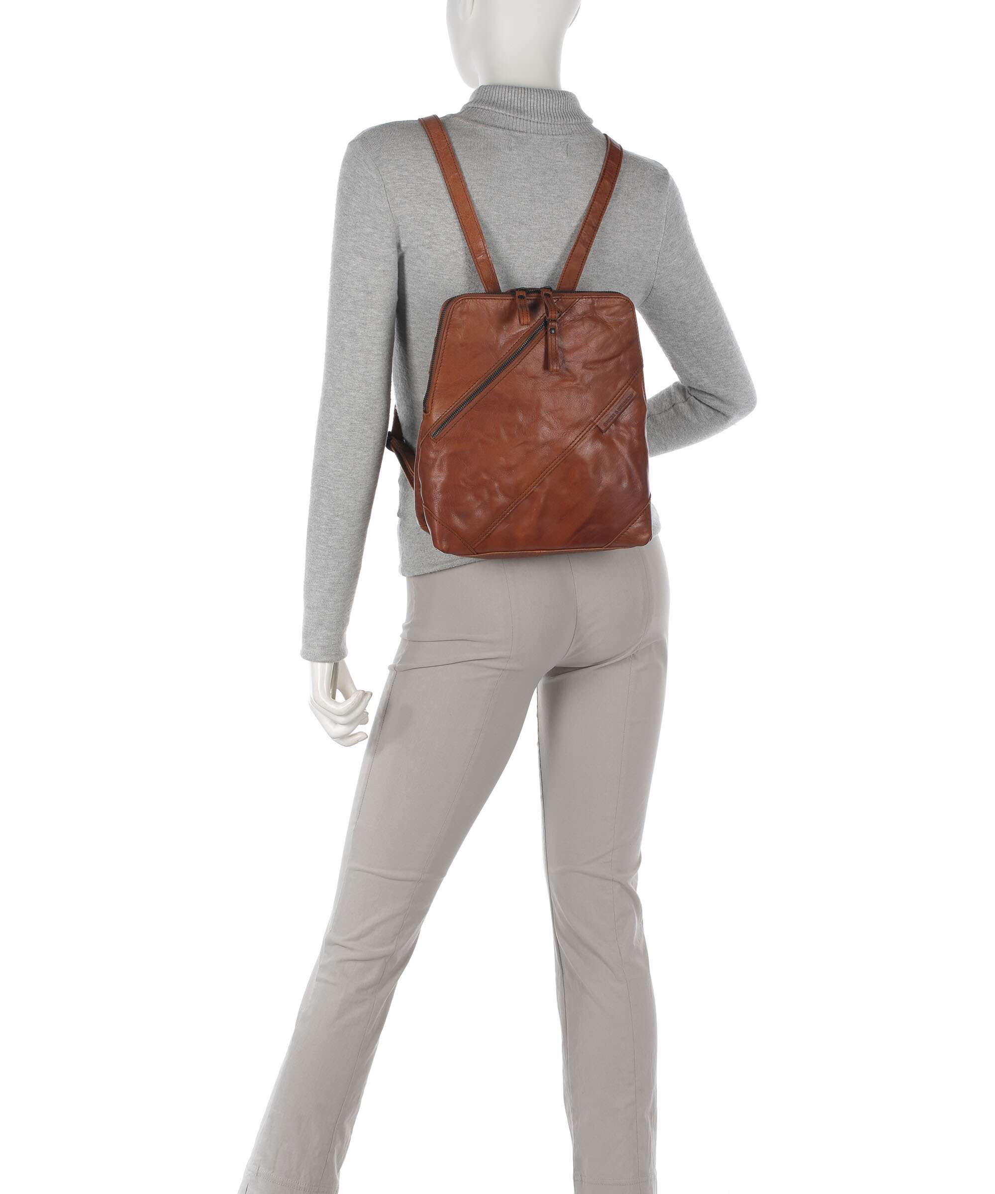 Spikes & Sparrow Bronco Backpack cognac