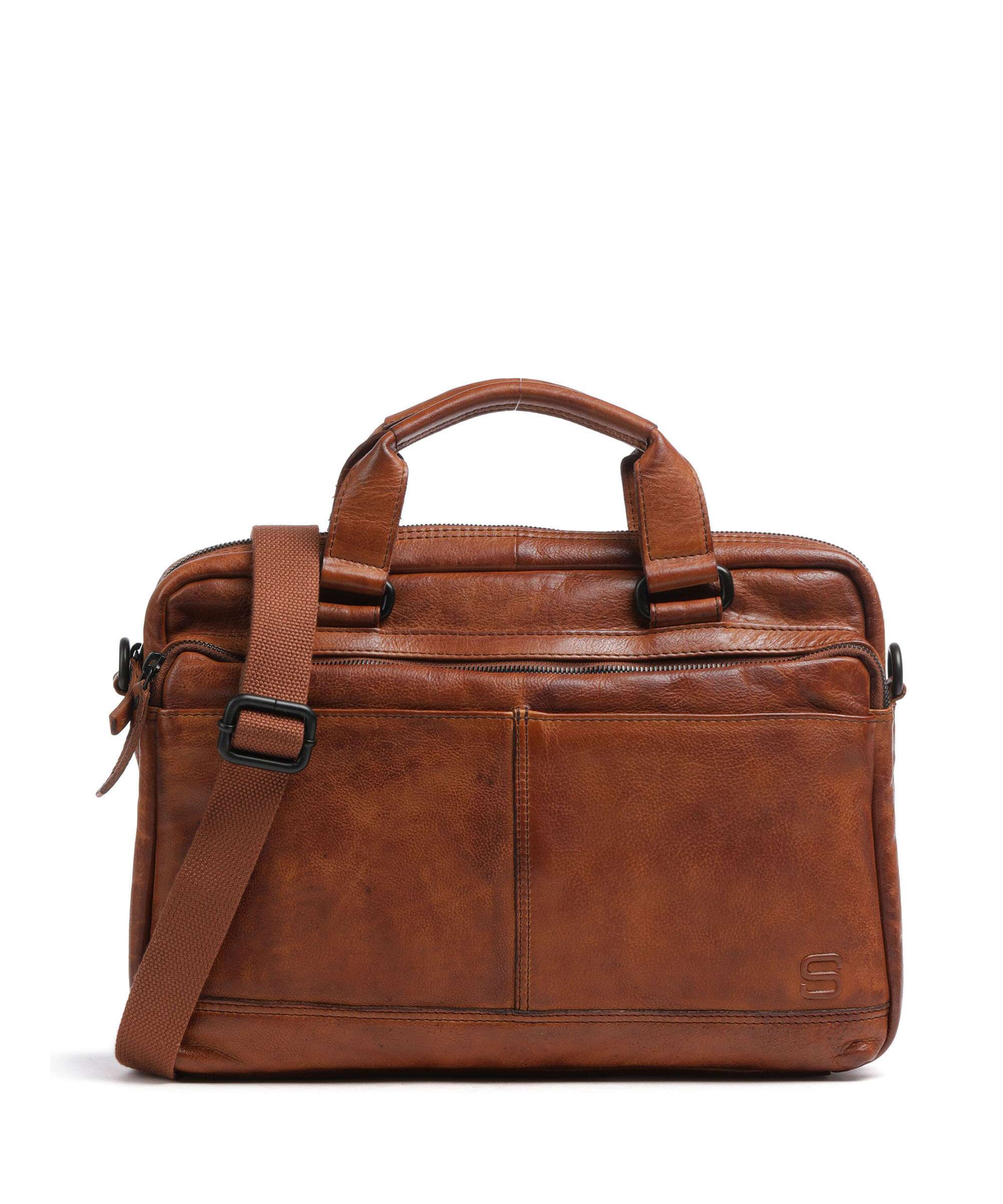 Spikes & Sparrow Apache Steven Briefcase brandy