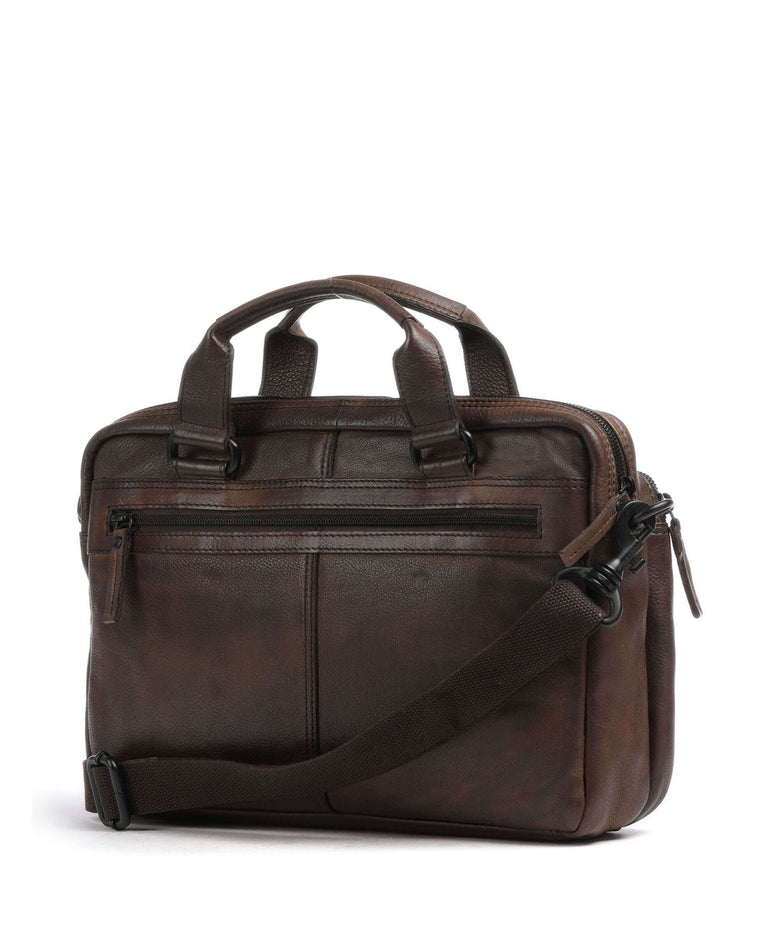 Spikes & Sparrow Apache Steven Briefcase dunkelbraun