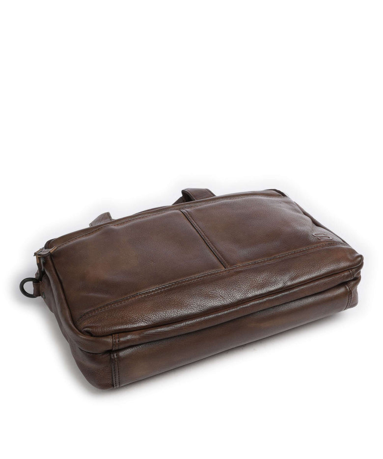 Spikes & Sparrow Apache Steven Briefcase dunkelbraun