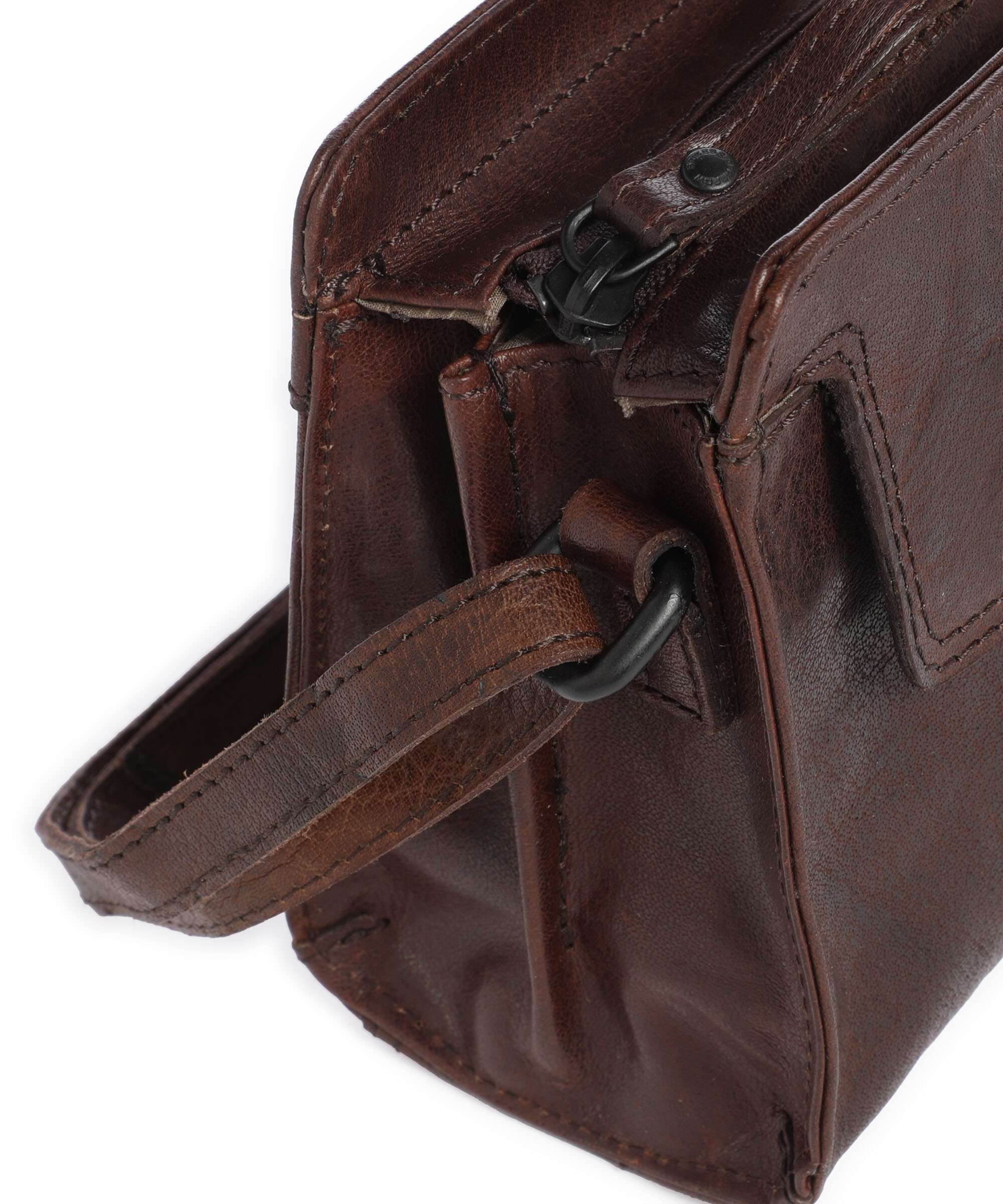Spikes & Sparrow Bronco Leyla Crossbody bag dunkelbraun