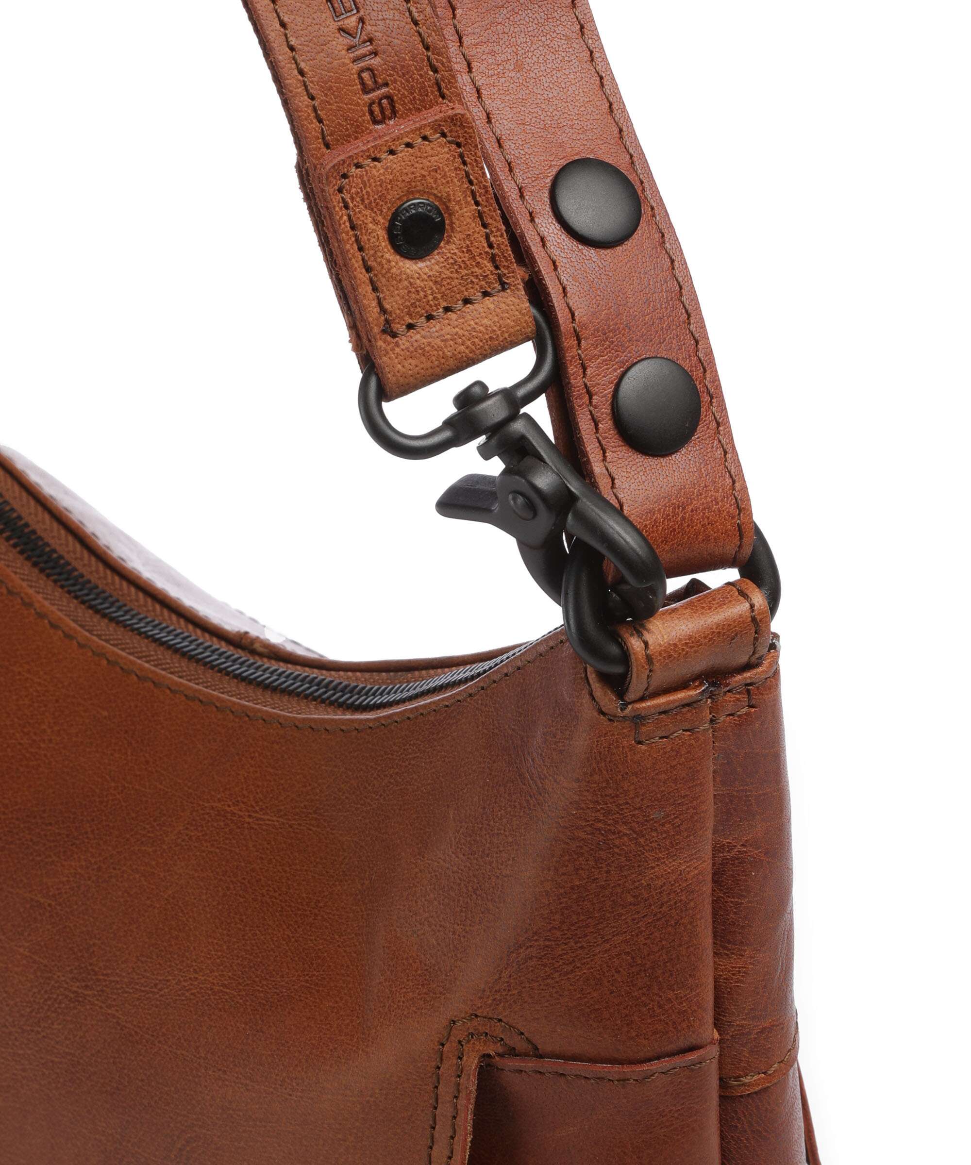Spikes & Sparrow Bronco Sherrill Hobo bag brandy