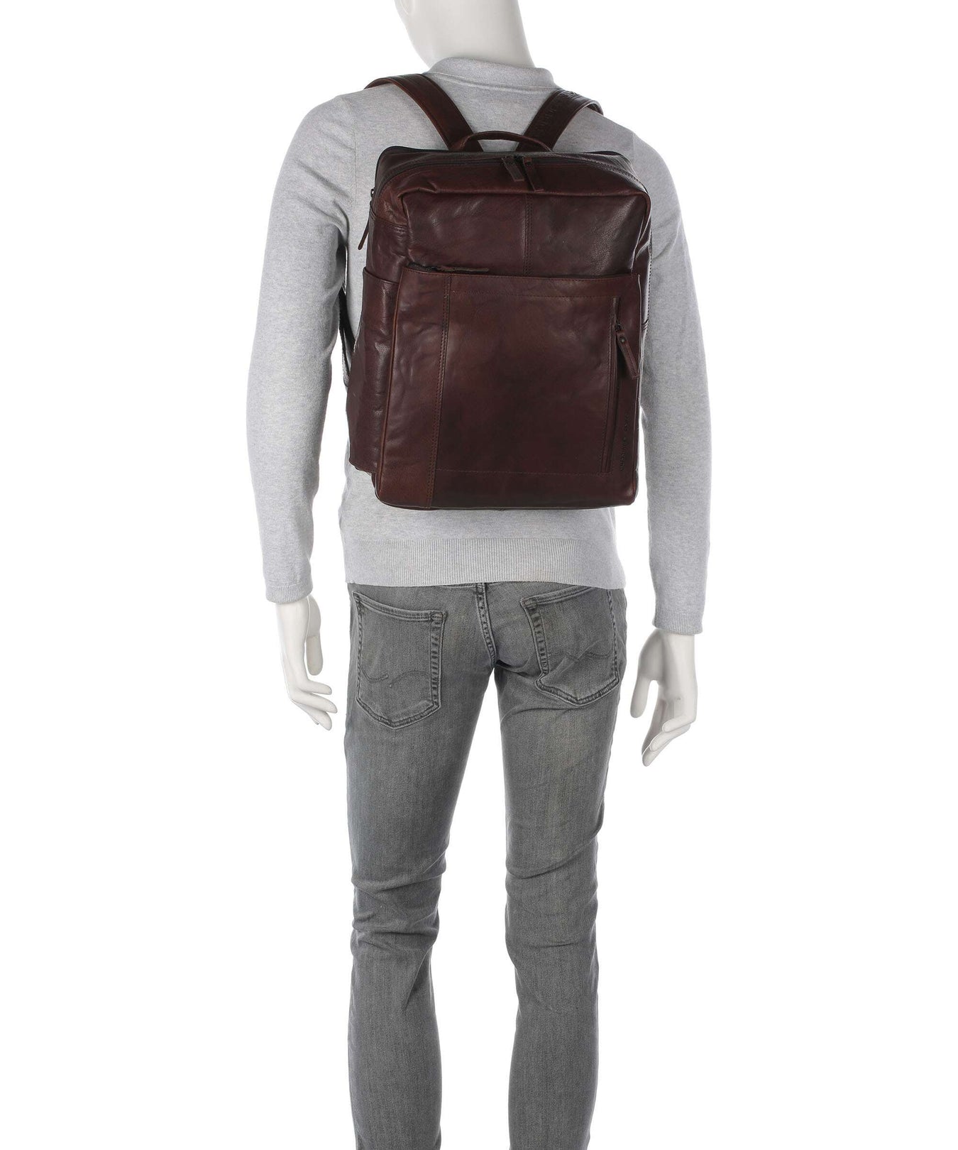 Spikes & Sparrow Bronco Jonathan Backpack dunkelbraun