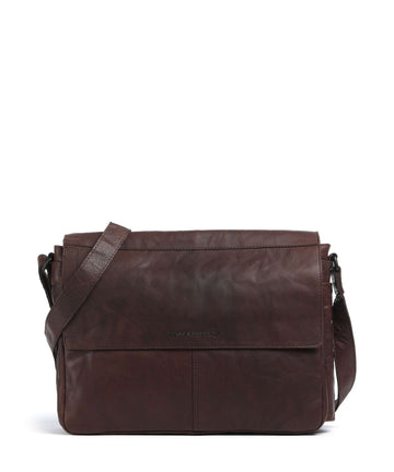 Spikes & Sparrow Bronco Ronn Messenger taske dark brown