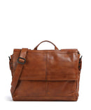 Spikes & Sparrow Apache Benzo Briefcase brandy