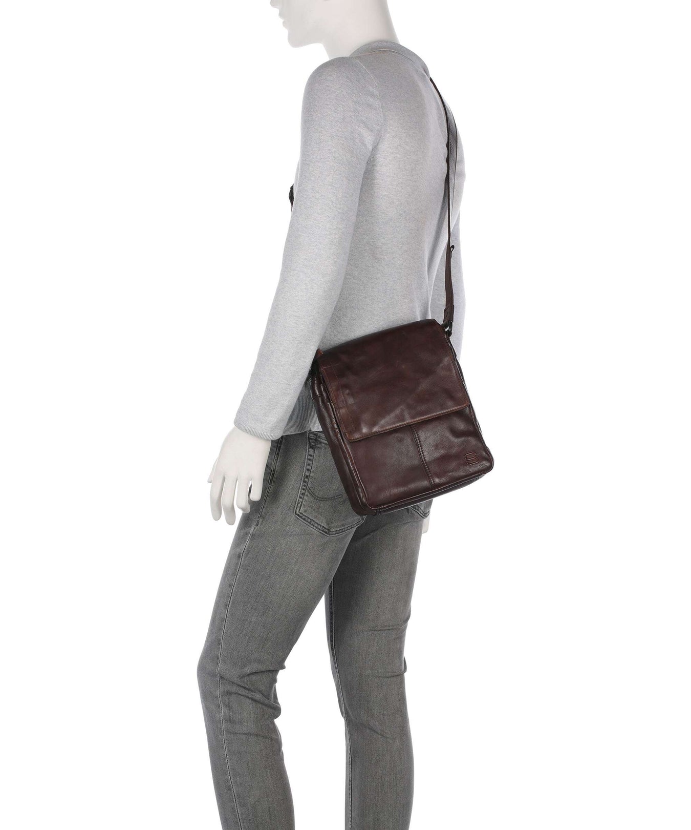 Spikes & Sparrow Apache Stan Crossbody bag dark brown