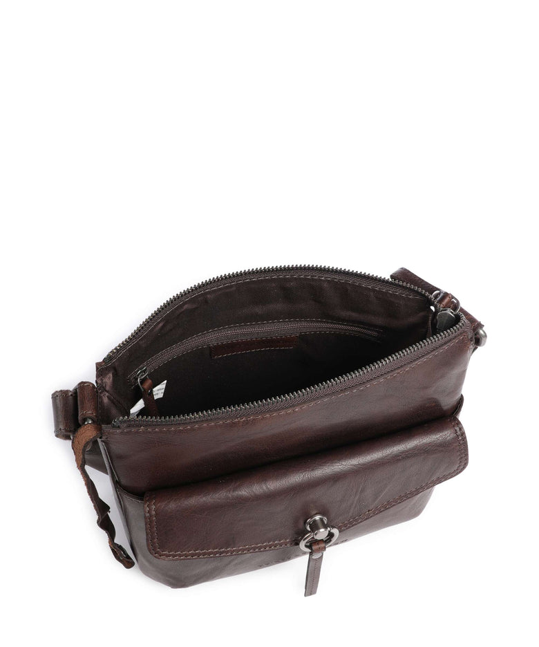 Spikes & Sparrow Bronco Jinthe Crossbody bag dark brown