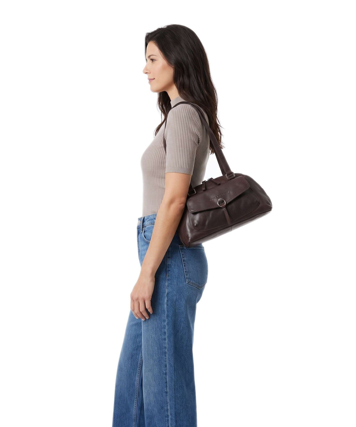 Spikes & Sparrow Bronco Thyrza Shoulder bag dark brown