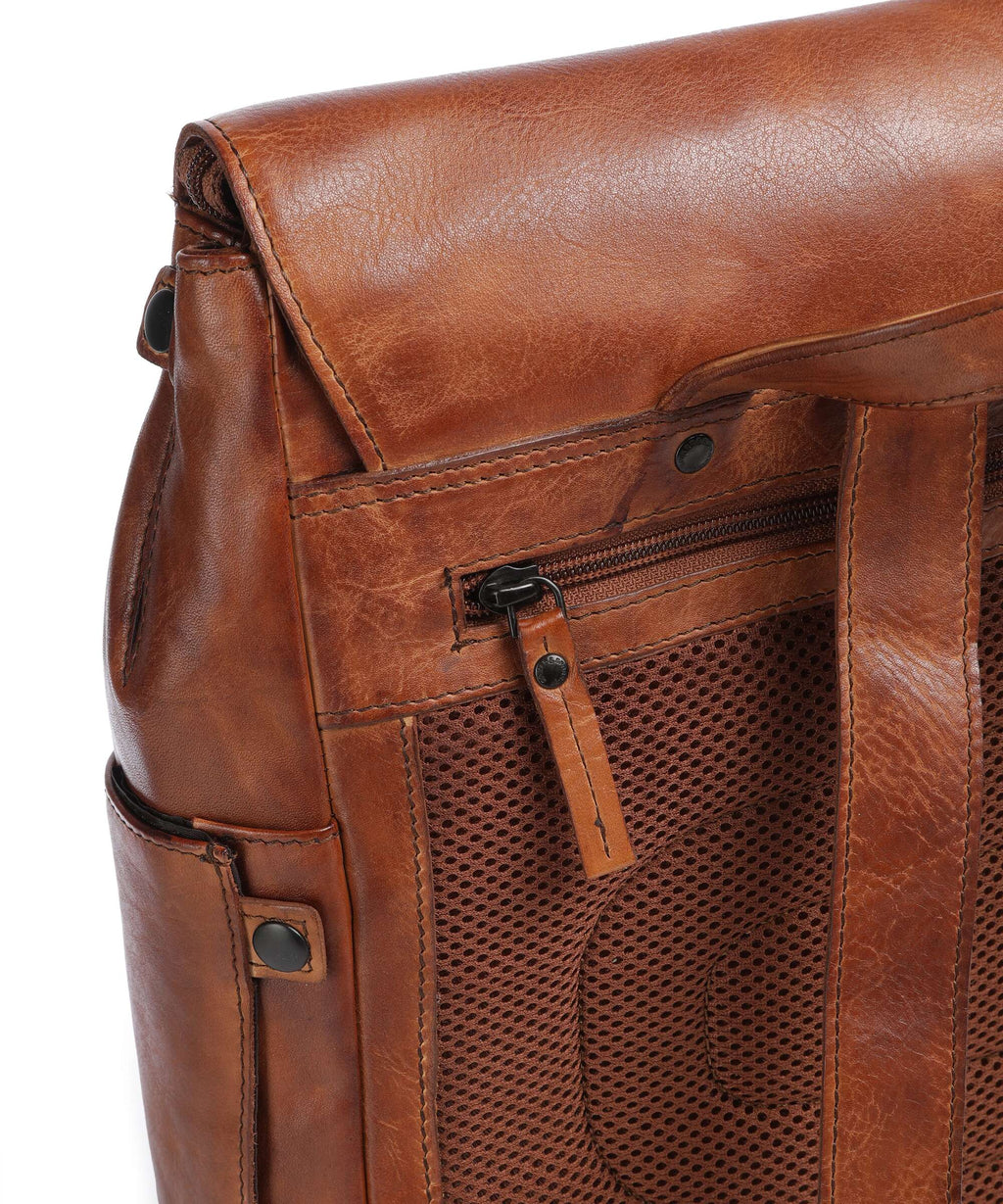 Spikes & Sparrow Apache Ted Laptop backpack brandy