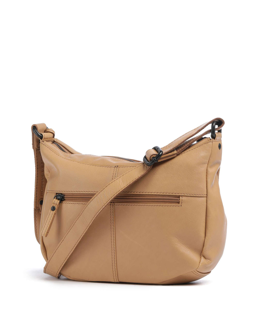 Spikes & Sparrow Suede Mix Lorain Crossbody bag camel