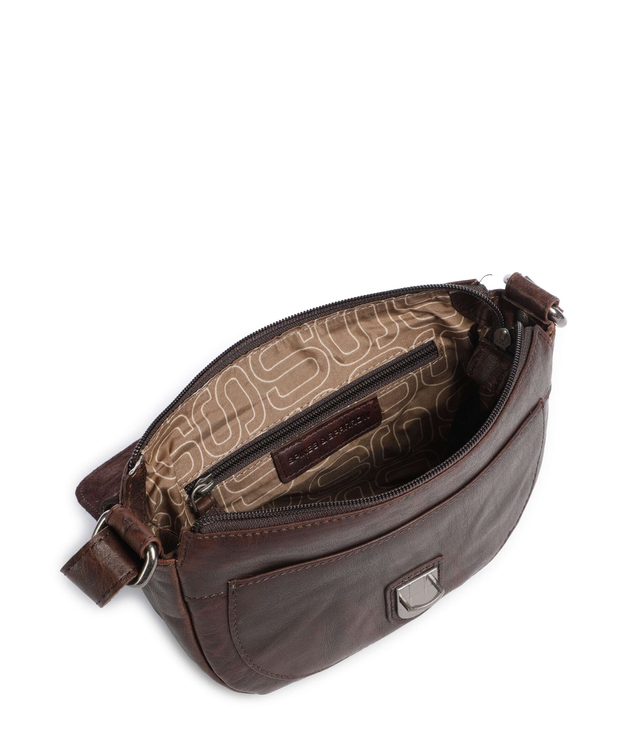 Spikes & Sparrow Bronco Iris Crossbody bag dark brown