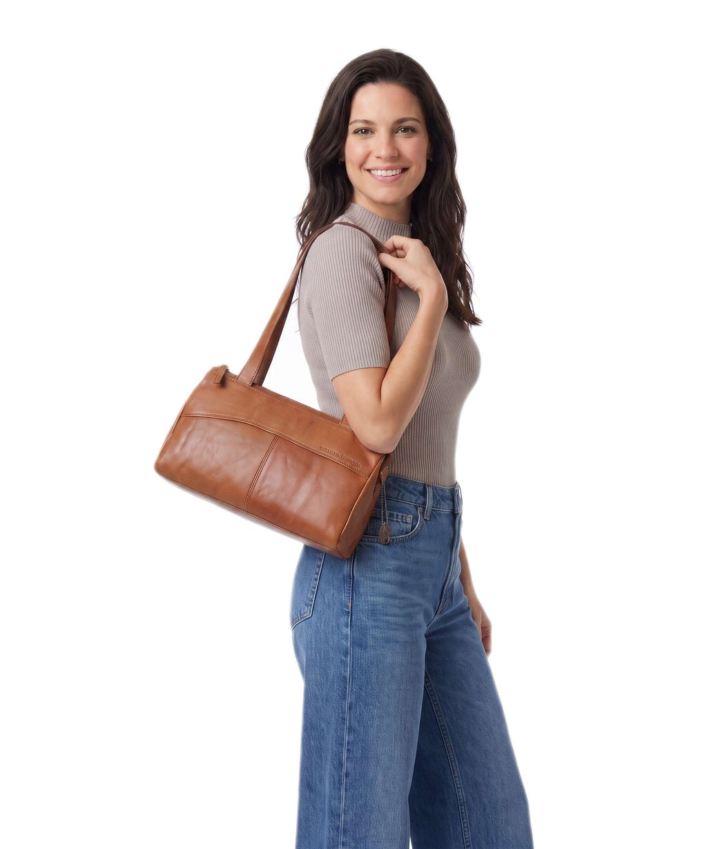Spikes & Sparrow Bronco Alicia Shoulder bag brandy