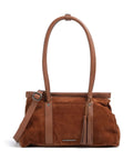 Spikes & Sparrow Suede Mix Milania Shoulder bag mocca