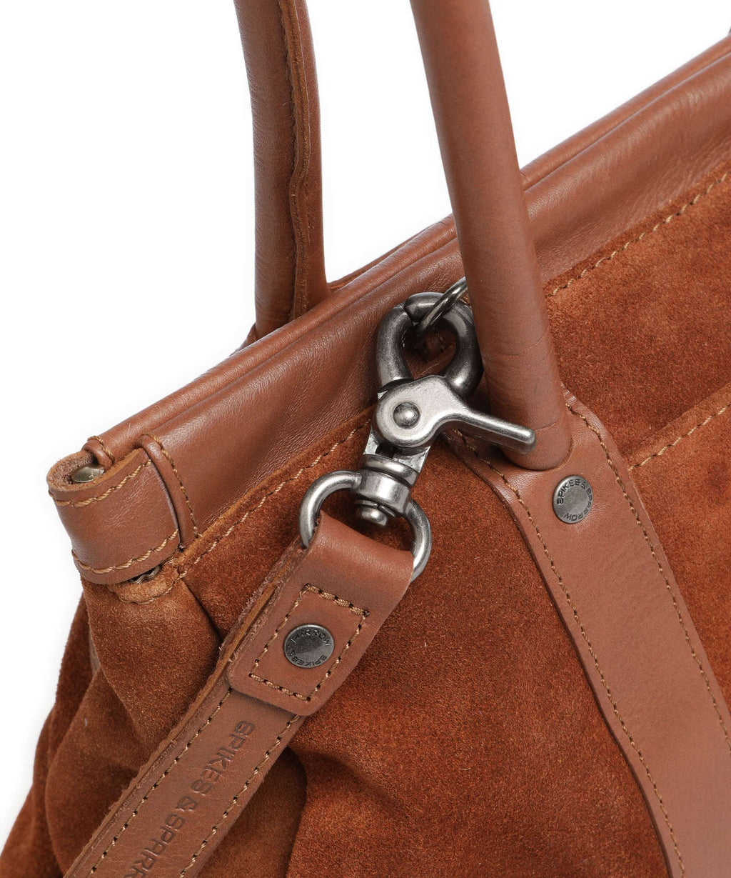 Spikes & Sparrow Suede Mix Milania Shoulder bag mocca
