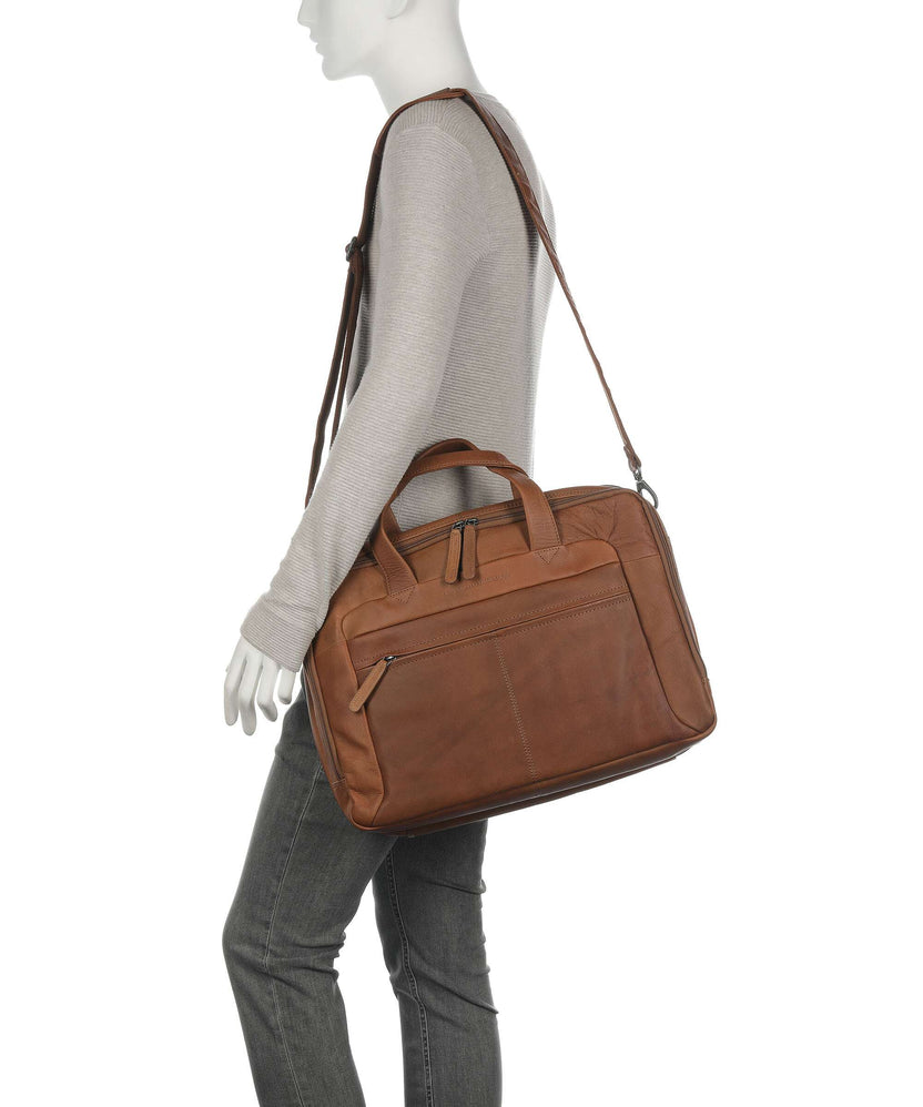 The Chesterfield Brand Ryan Briefcase cognac