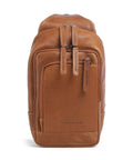 The Chesterfield Brand Cow Wax Pull Up Riga Sling bag cognac