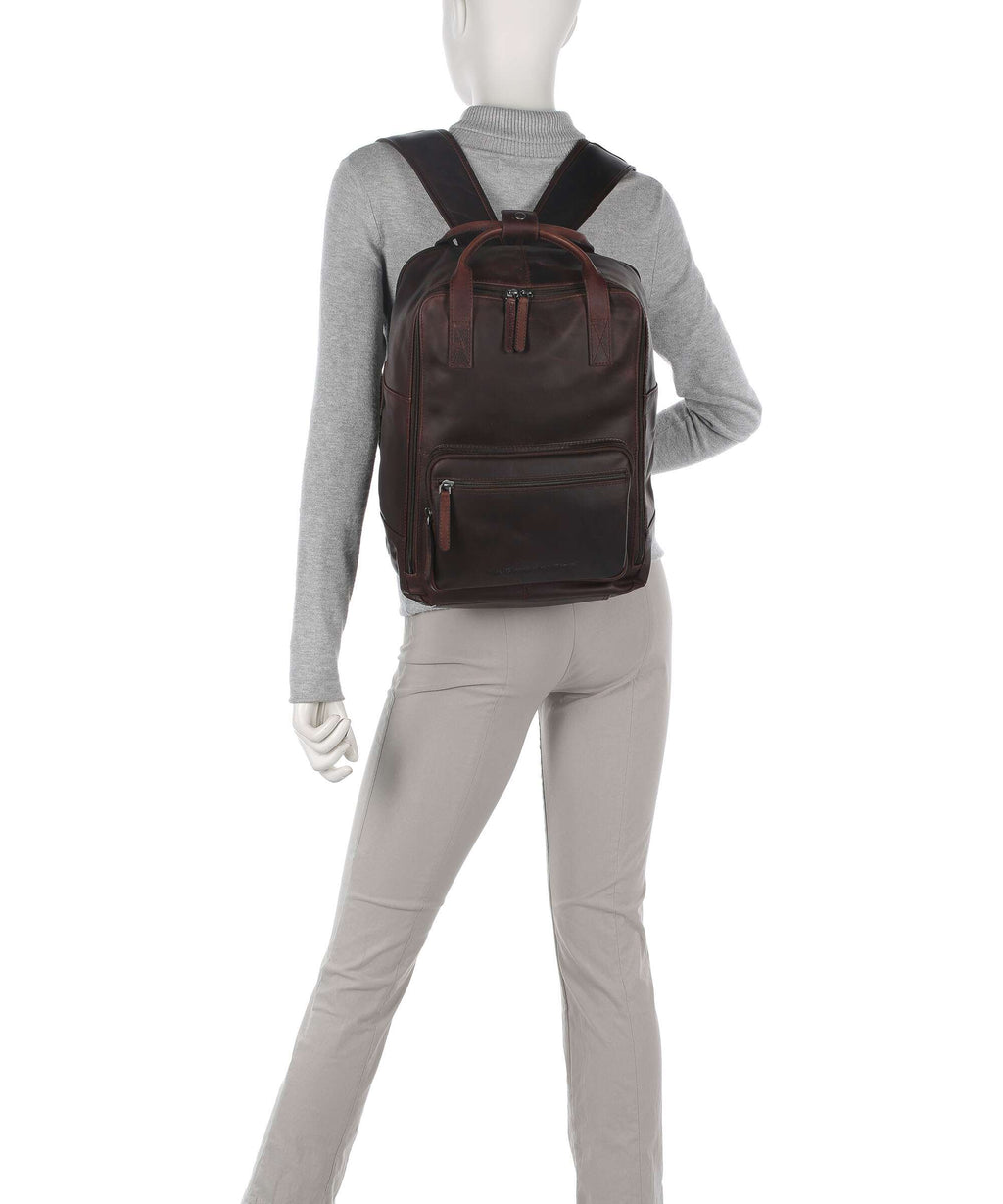 The Chesterfield Brand Wax Pull Up Cow Caicos Backpack brown