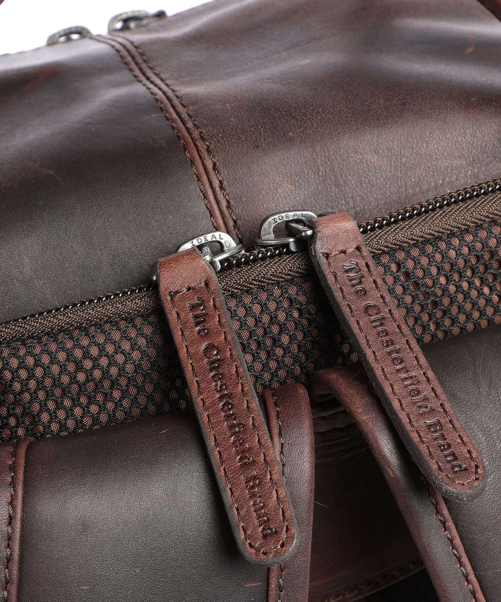 The Chesterfield Brand Wax Pull Up Cow Caicos Backpack brown