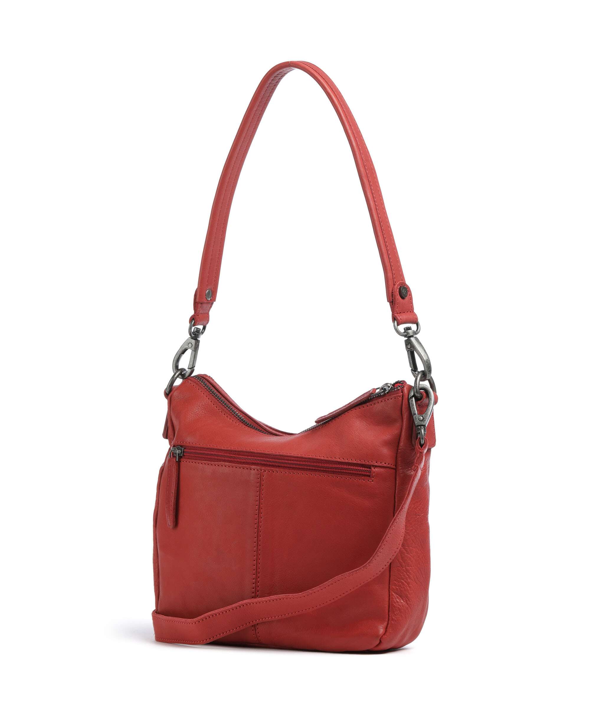 The Chesterfield Brand Washed Waxed Cow Caroline Crossbody bag red