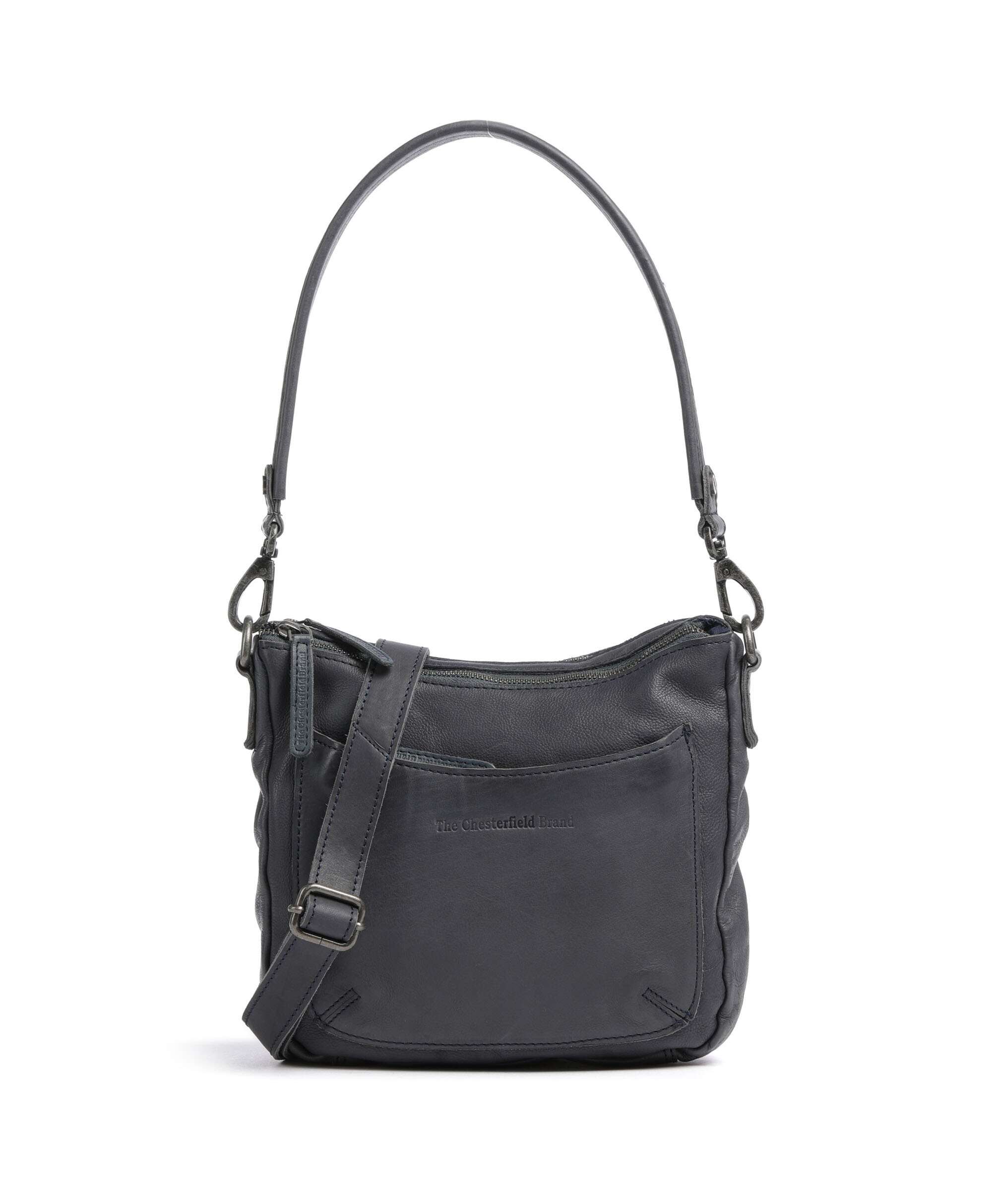 The Chesterfield Brand Washed Waxed Cow Caroline Crossbody bag blue