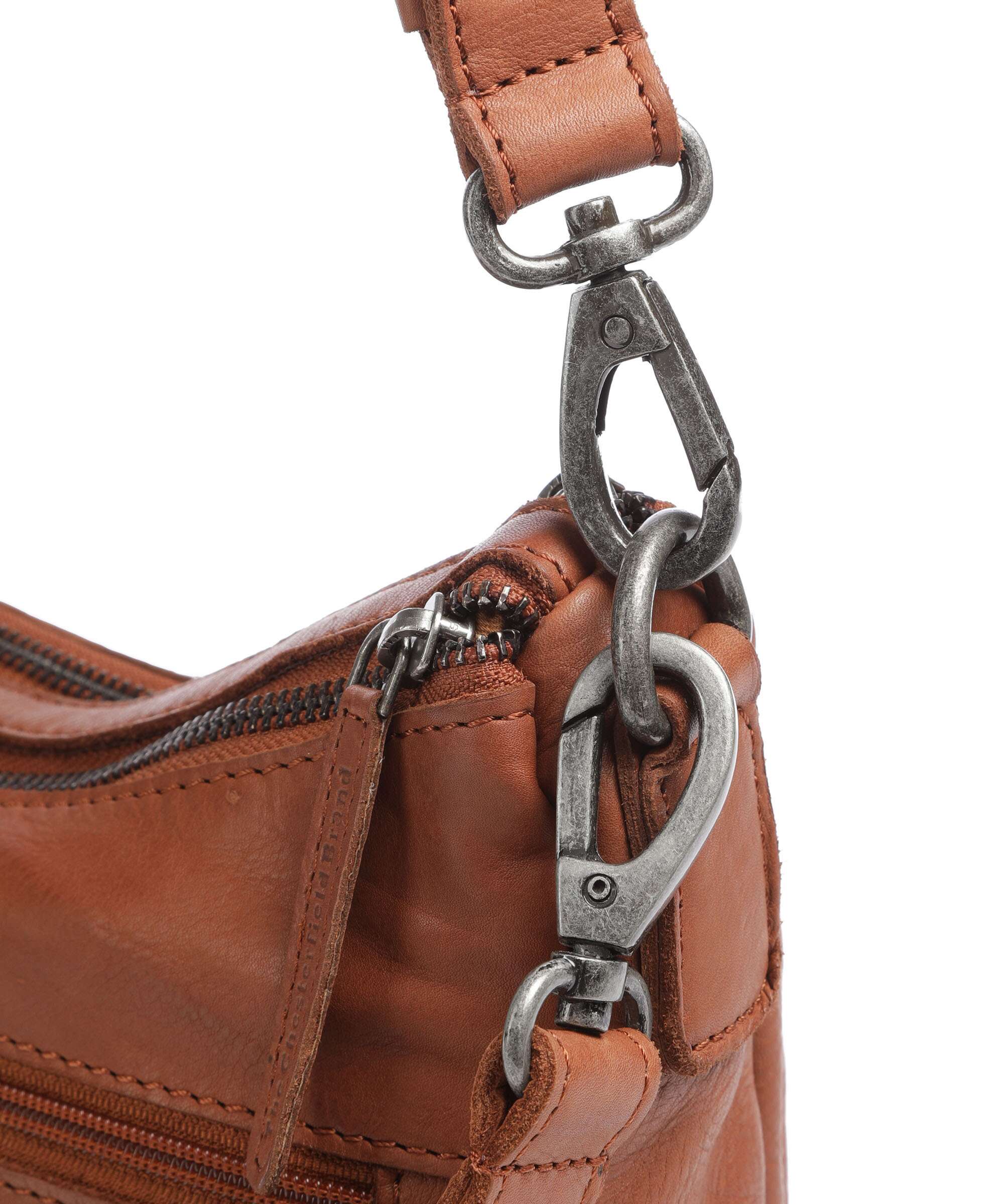 The Chesterfield Brand Washed Waxed Cow Caroline Crossbody bag cognac