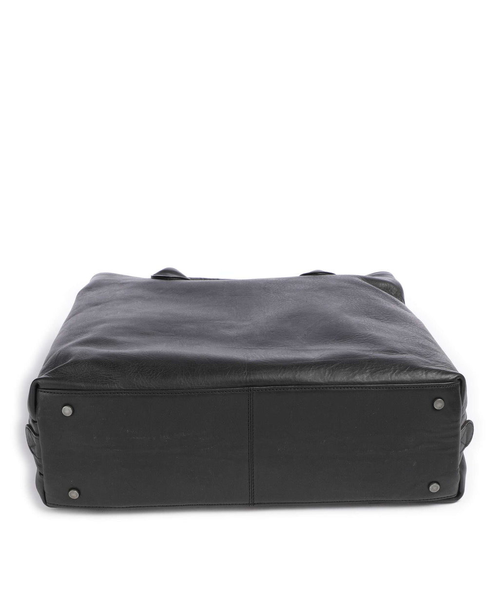 The Chesterfield Brand Cow Wax Pull Up Passau Handbag black