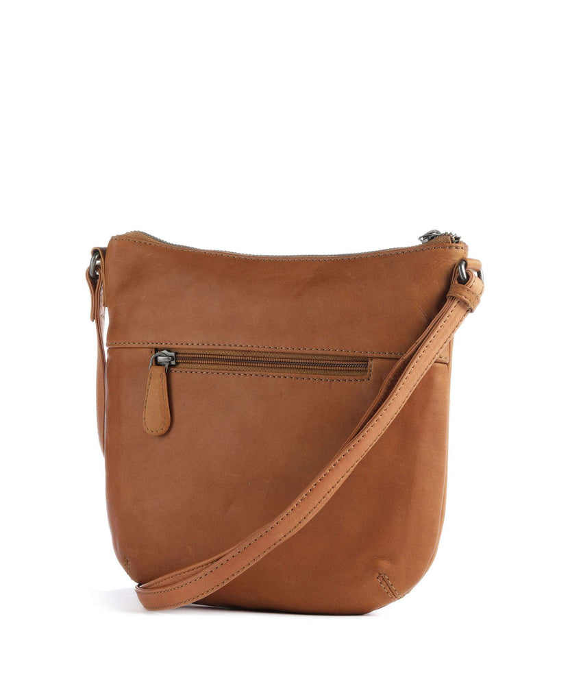 The Chesterfield Brand Cow Wax Pull Up Redding Crossbody bag cognac