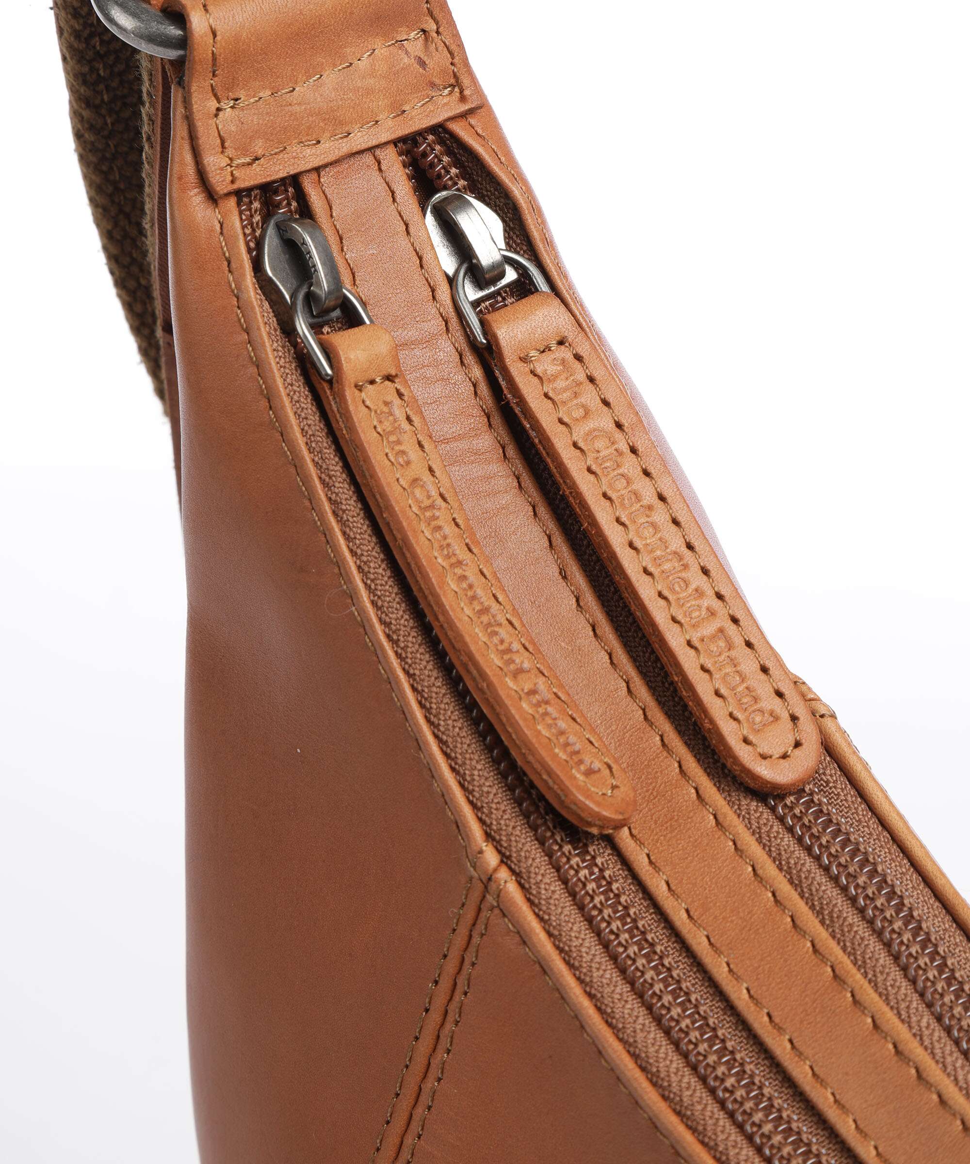 The Chesterfield Brand Cow Wax Pull Up Arlette Hobo bag cognac