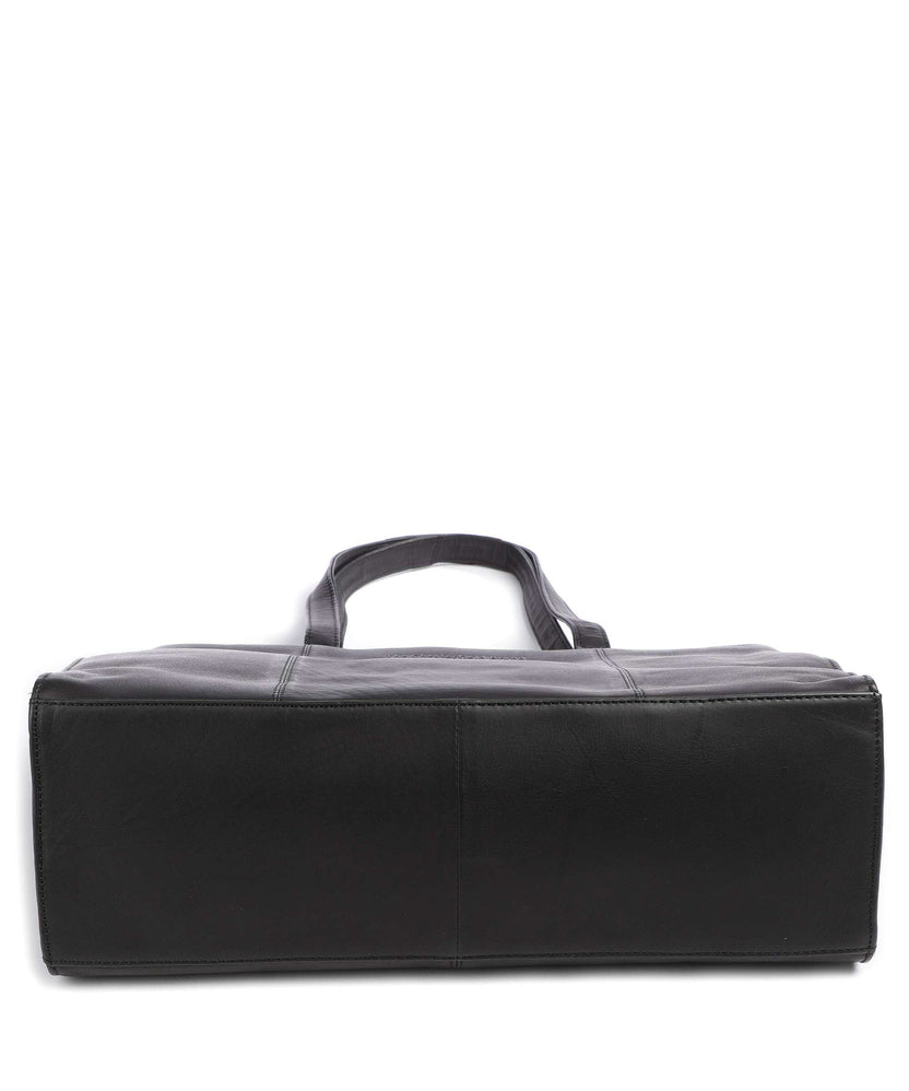 The Chesterfield Brand Cow Wax Pull Up Fidenza Tote bag black