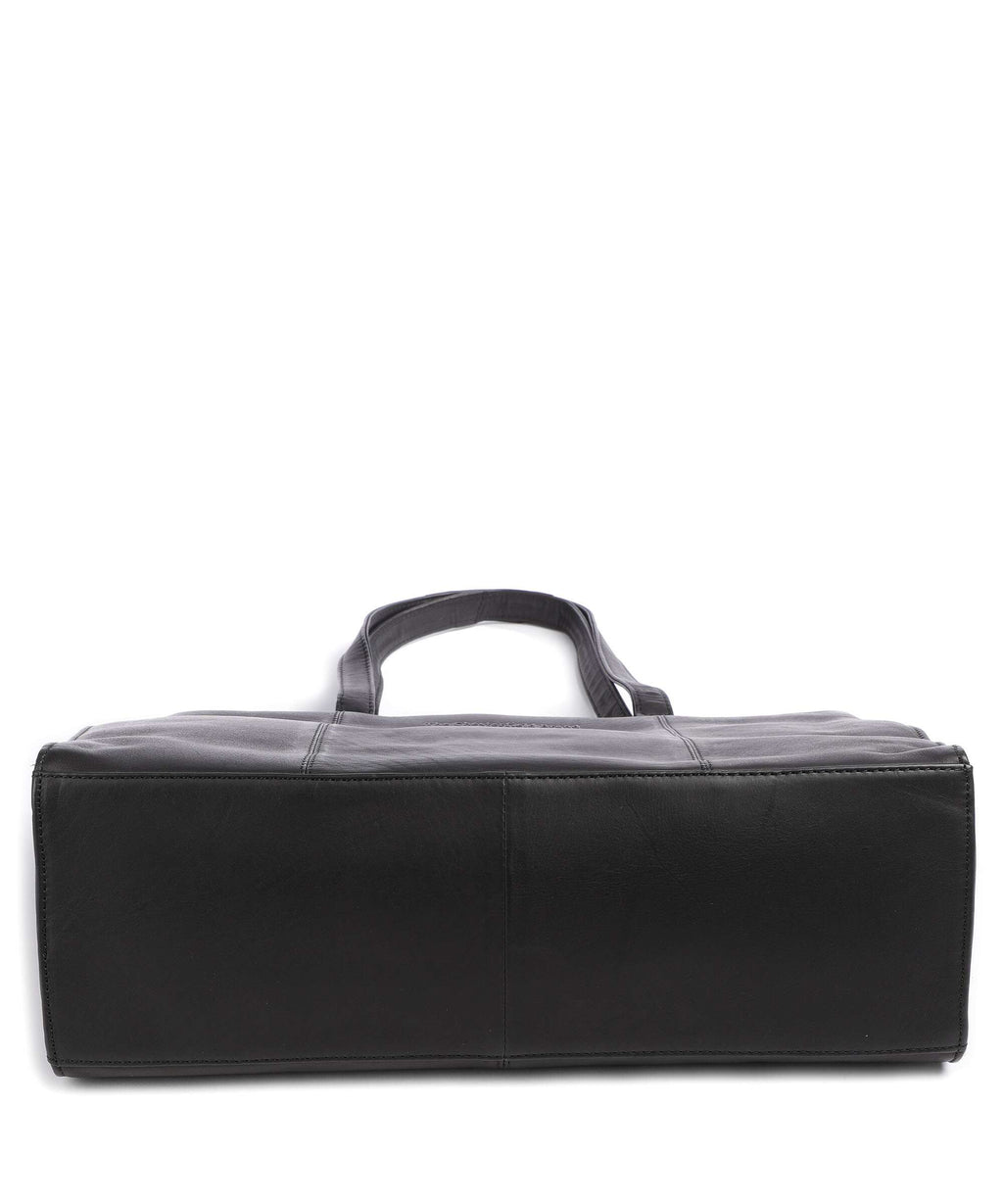 The Chesterfield Brand Wax Pull Up Cow Fidenza Tote bag black
