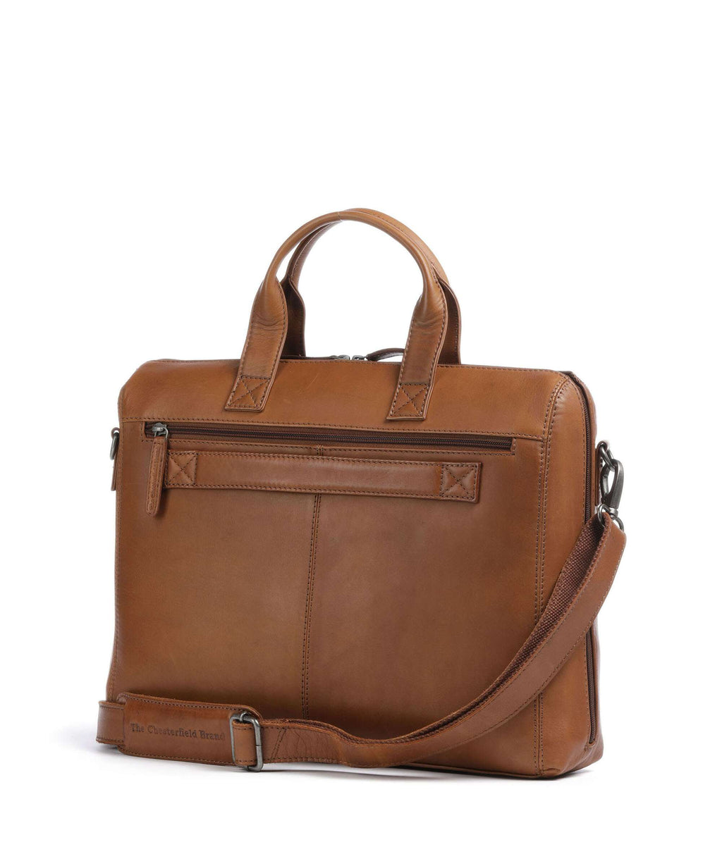 The Chesterfield Brand Levanto Briefcase cognac
