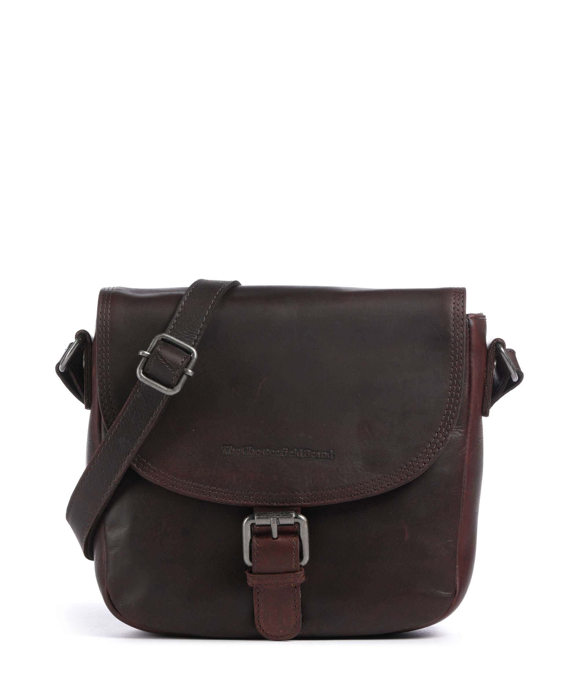 The Chesterfield Brand Cow Wax Pull Up Lucian Crossbody bag brown