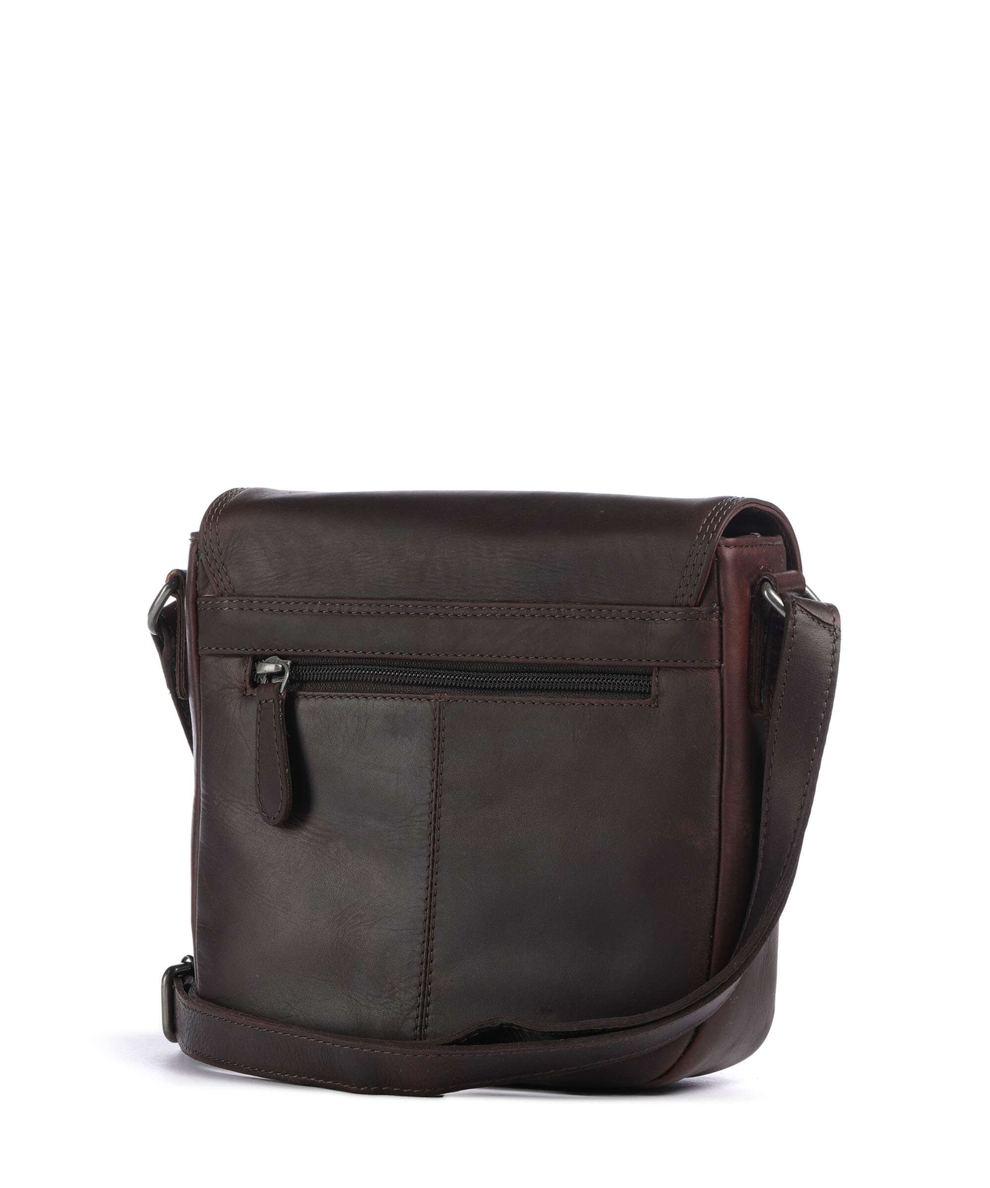 The Chesterfield Brand Cow Wax Pull Up Lucian Crossbody bag brown