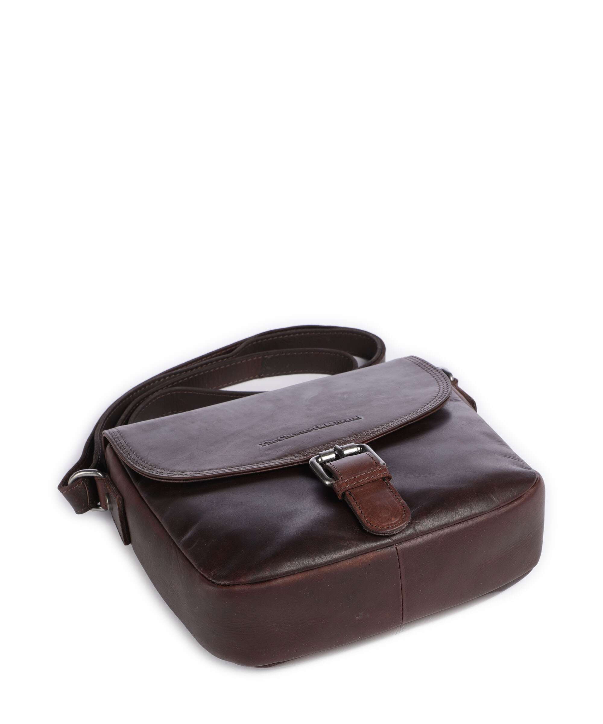 The Chesterfield Brand Cow Wax Pull Up Lucian Crossbody bag brown